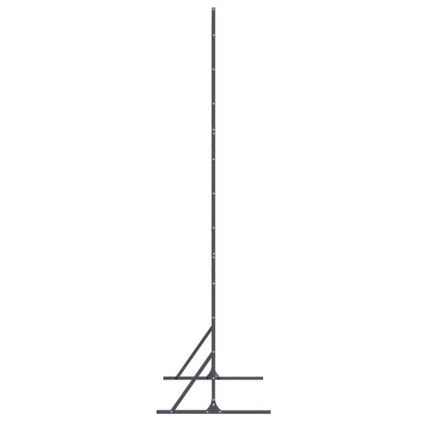 ARDEBO.de - Stahlzaunpanel Anthrazit Stahl Mittel Langlebig Stahlzaunpanel