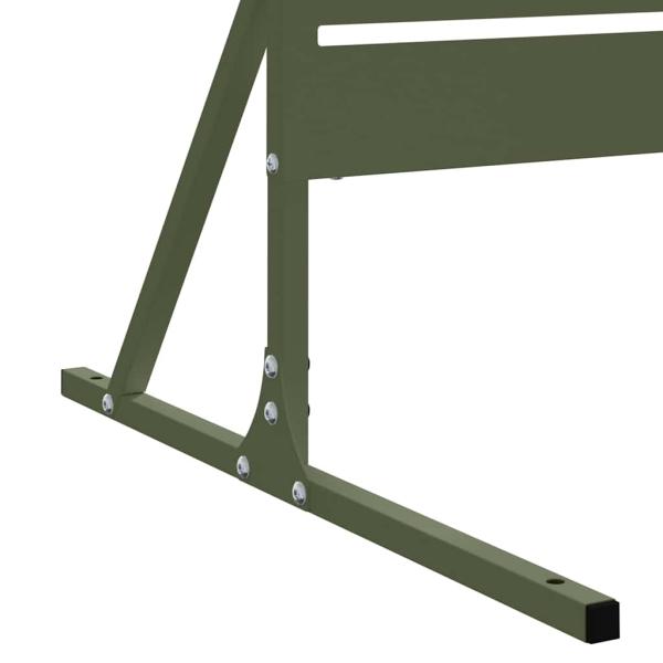 Metallzaunpanel Olivgrün Pulverbeschichteter Stahl