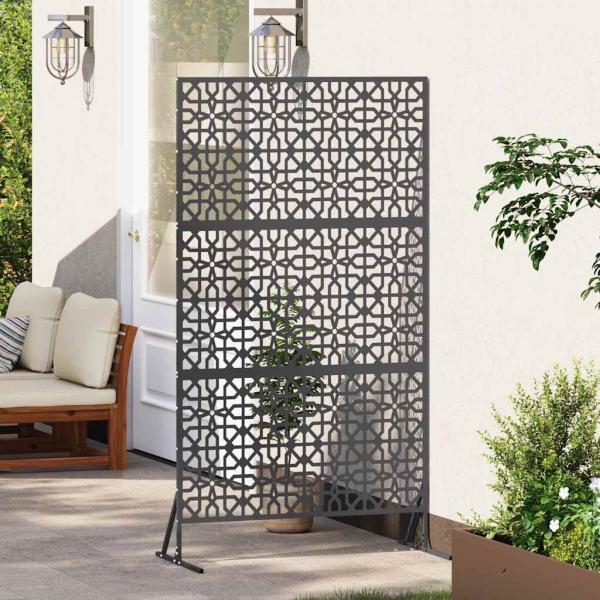 Metallzaunpanel Schwarz Metall Groß Muster Zaunpanel
