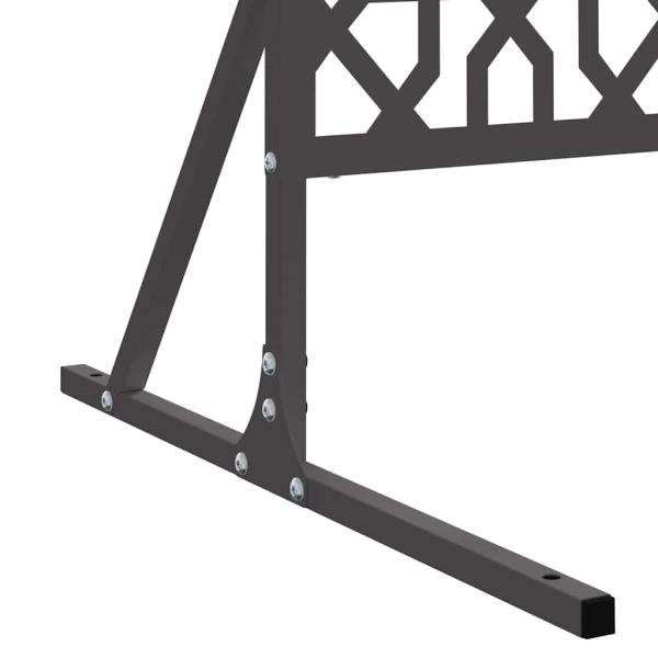 Metallzaunpanel Schwarz Metall Groß Muster Zaunpanel