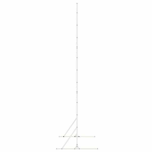 Florales Zaunpanel Weiß Metall Mittel Dekoratives Design