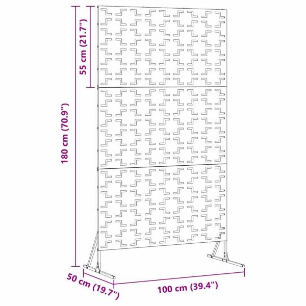 Verzinktes Stahlzaunpanel Verzinkter Stahl Einzelpanel Langlebig