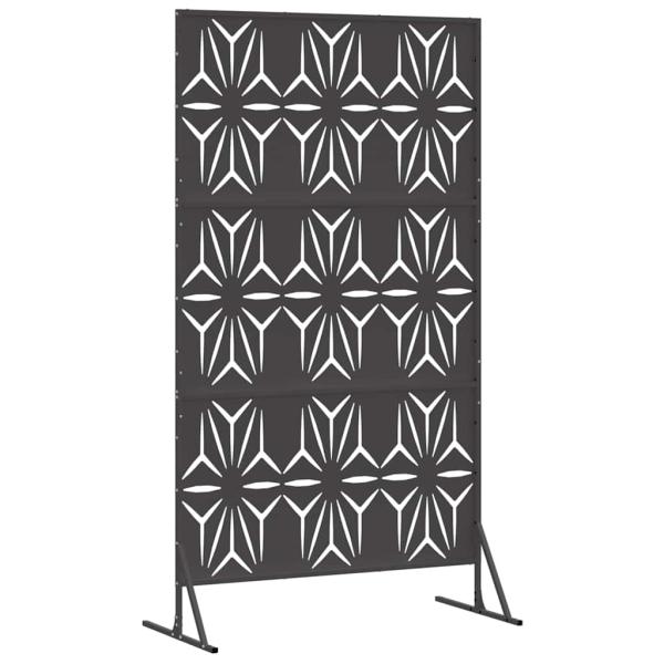 Metallzaun-Panel Schwarz Metall Groß Dekorative Intarsien