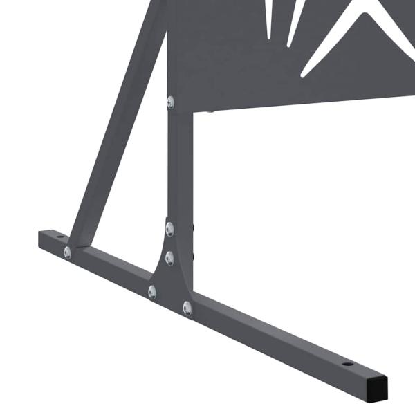 Metallzaun-Panel Anthrazit Metall Groß Muster