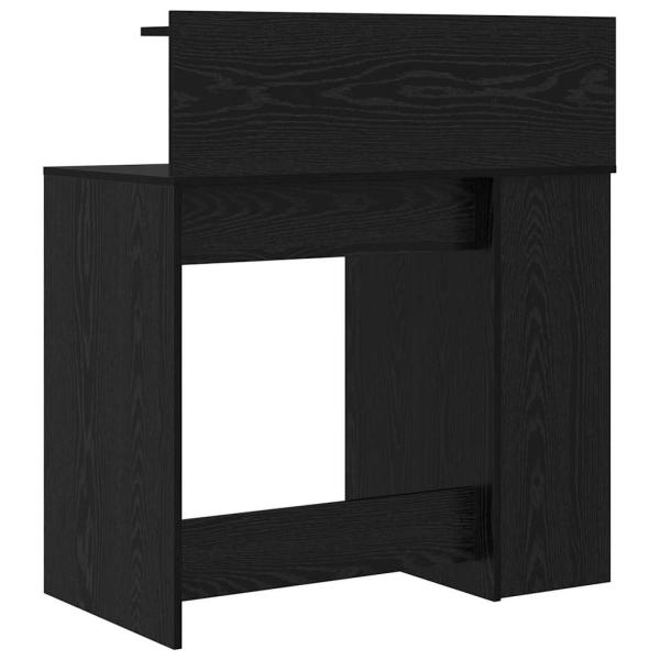 Schreibtisch mit Stauraum Schwarz Eiche 90x48x101.5 cm Holzwerkstoff