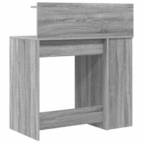 Tisch mit Stauraum Grau Sonoma 90x48x101,5 cm Holzwerkstoff