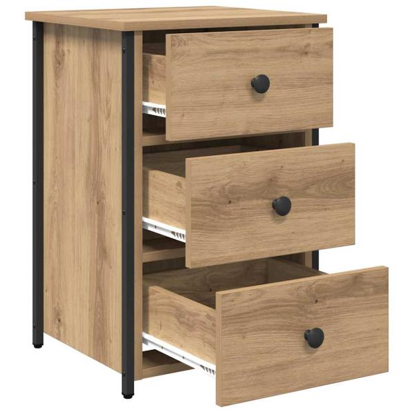Nachttisch Artisan Eiche Holzwerkstoff Kompakt Langlebig