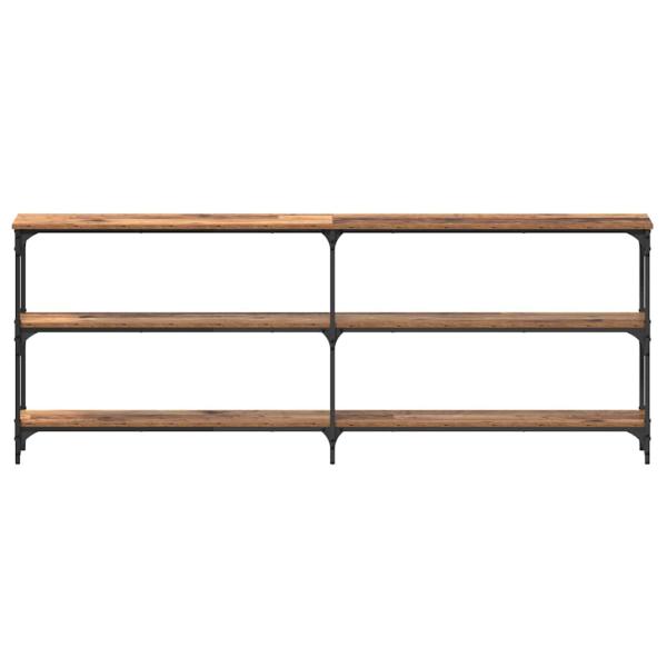 Konsolentisch Altholz 200x29x75 cm Brett Holz