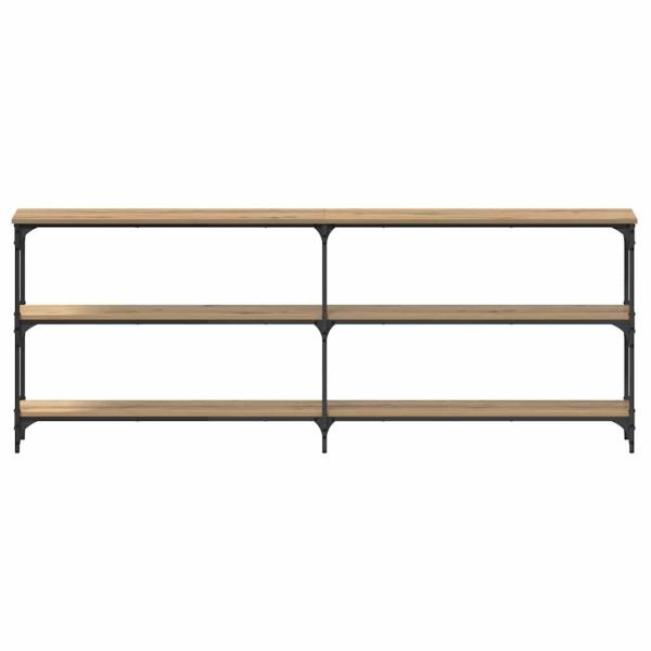 Konsolentisch Massivholz Eiche 200x29x75 cm Mehrschichtholz