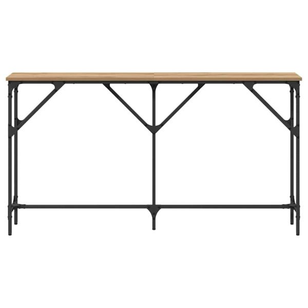 Konsole Tisch Massivholz Eiche 140x23x75 cm Holzwerkstoff