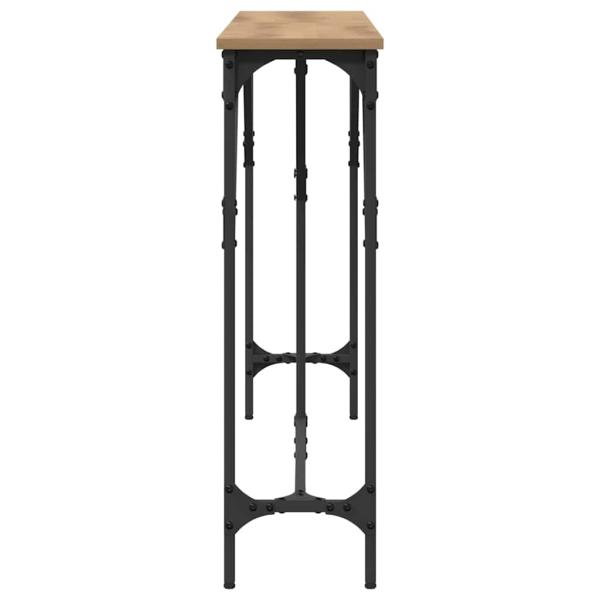 Konsole Tisch Massivholz Eiche 140x23x75 cm Holzwerkstoff