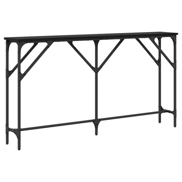 Konsolentisch Schwarz Eiche 140x23x75 cm Holzwerkstoff