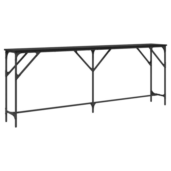 Konsolentisch Schwarzes Eichenholz 200x29x75 cm Holzwerkstoff