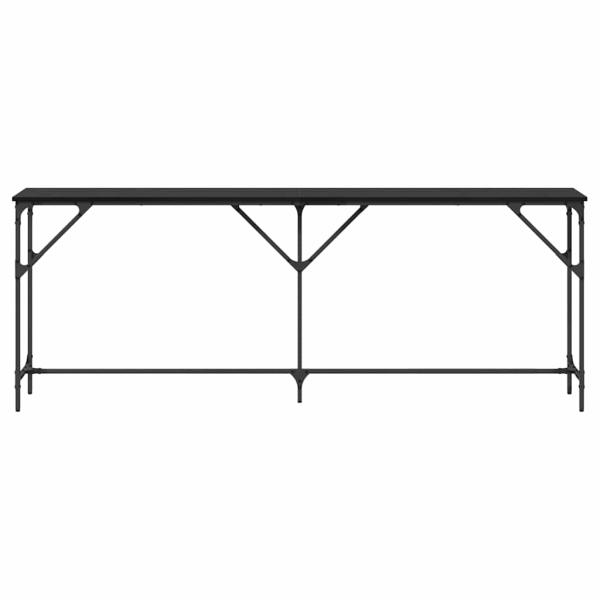 Konsolentisch Schwarzes Eichenholz 200x29x75 cm Holzwerkstoff