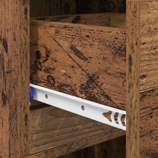 Schuhschrank Altholz 100.5x28x100 cm Engineered Wood