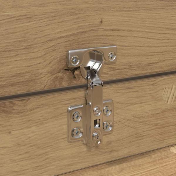 Schuhschrank Handgefertigte Eiche 100,5x28x100 cm Ingenie Holz