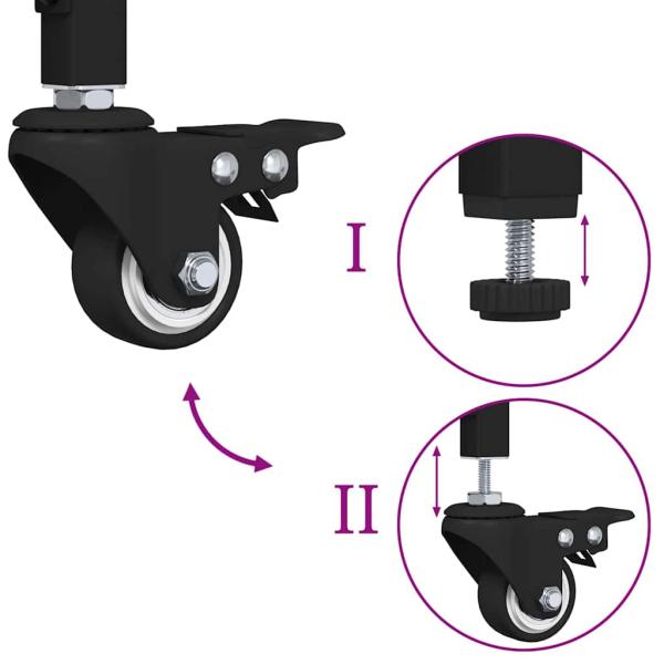 Küchentrolley Alt Holz 56x43x89,5 cm Hergestelltes Holz