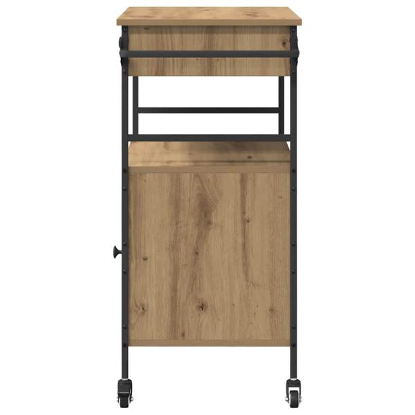 Küchenwagen Artisan-Eiche 56x43x89,5 cm Ingenieurholz