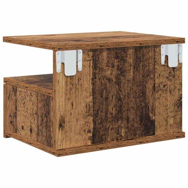 Schwebender Nachttisch Altes Holz 40x31x27 cm Extra Holz