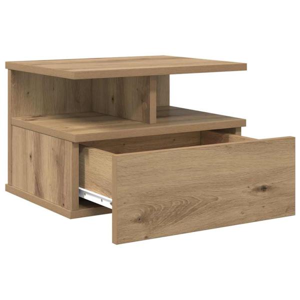 Schwebender Nachttisch Artisan Eiche 40x31x27 cm Holzwerkstoff