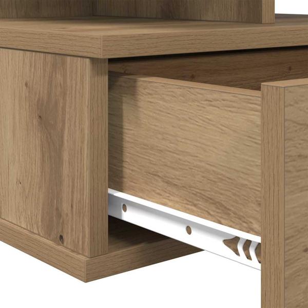 Schwebender Nachttisch Artisan Eiche 40x31x27 cm Holzwerkstoff