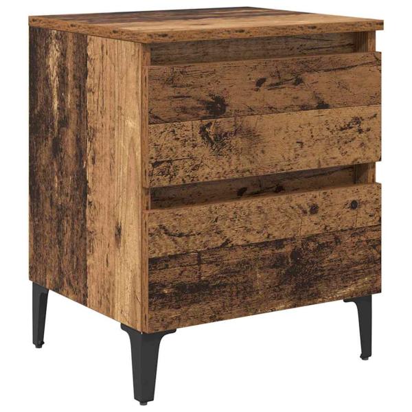 Bettenschrank Altes Holz 40x35x50 cm Holzwerkstoff