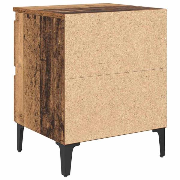 Bettenschrank Altes Holz 40x35x50 cm Holzwerkstoff