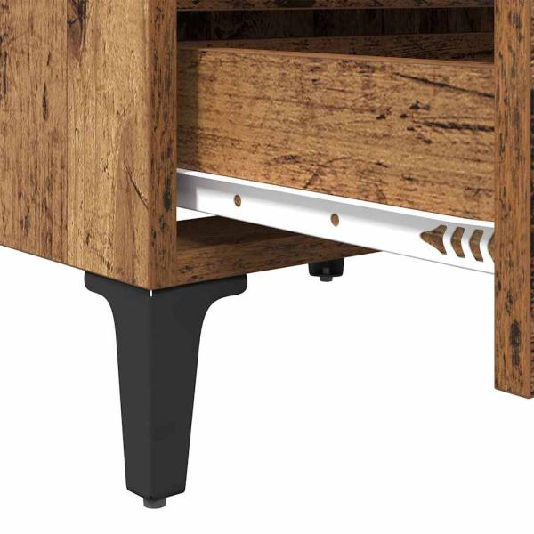 Bettenschrank Altes Holz 40x35x50 cm Holzwerkstoff