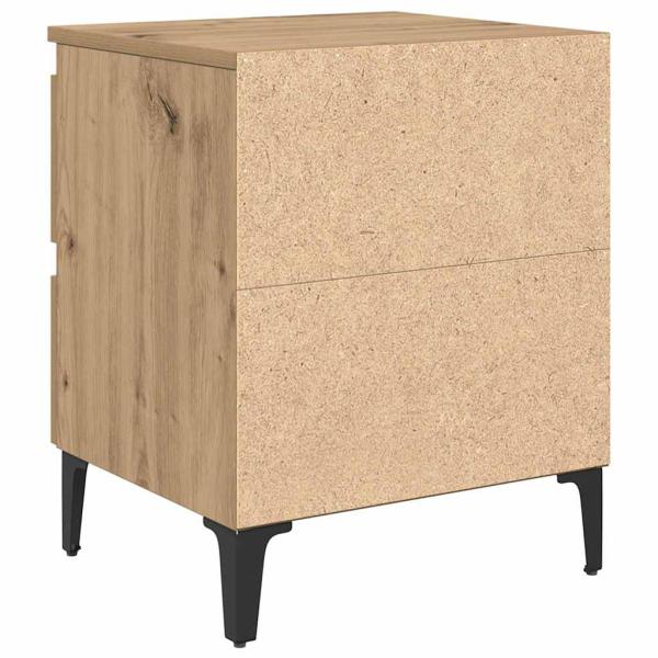 Nachttisch Eichenholz 40x35x50 cm Holzwerkstoff
