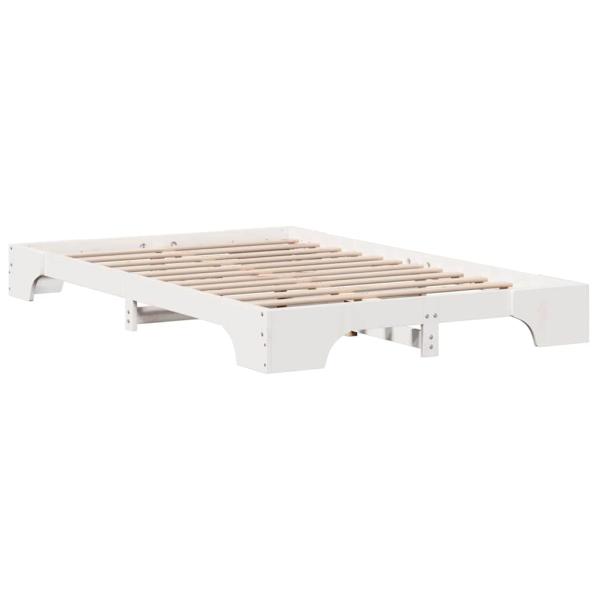 Bettgestell Weiß Massivholz 120 x 190 cm Langlebig