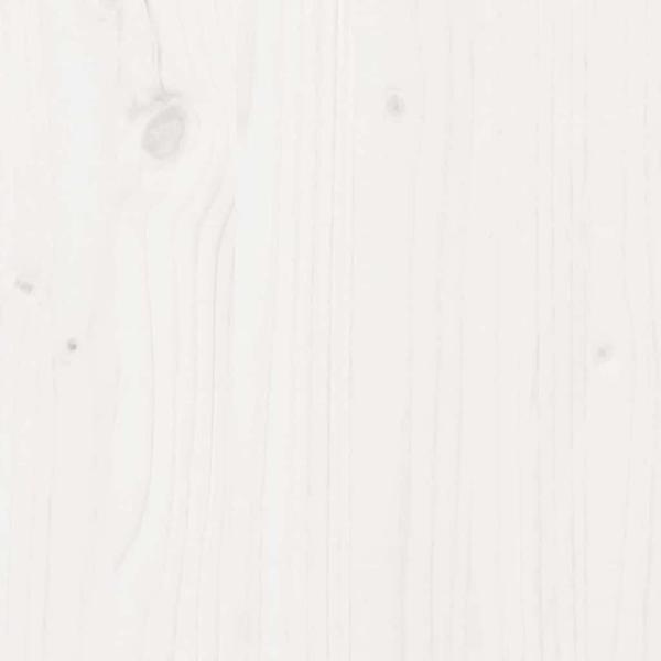 Bettgestell Weiß Holz 150 x 200 cm Minimalistisch