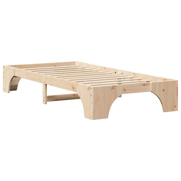 Bettgestell Natur Massivholz Kiefer 100 x 200 cm Langlebig