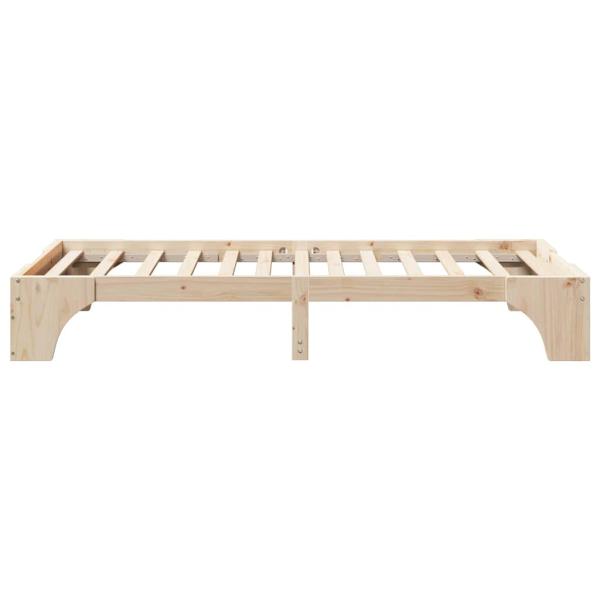 Bettgestell Natur Massivholz Kiefer 100 x 200 cm Langlebig