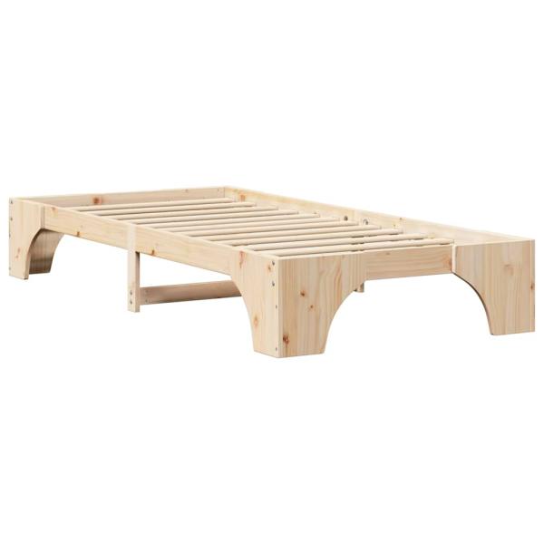 Bettgestell Natur Kiefernholz 90 x 190 cm