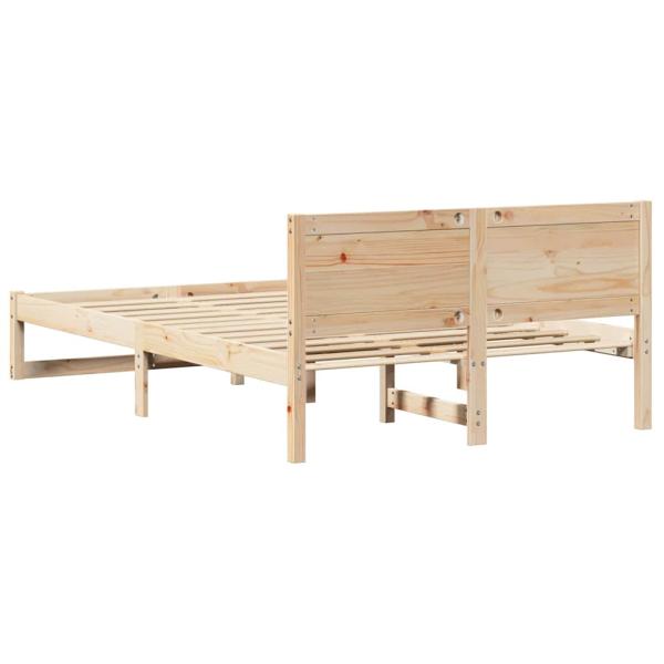 Bettrahmen Natürlich Kiefernholz 120 x 190 cm Langlebig