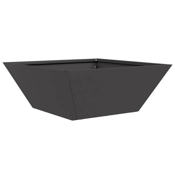 Metallpflanzgefäß Schwarz Metall 40 x 40 x 15 cm Pflanzgefäße