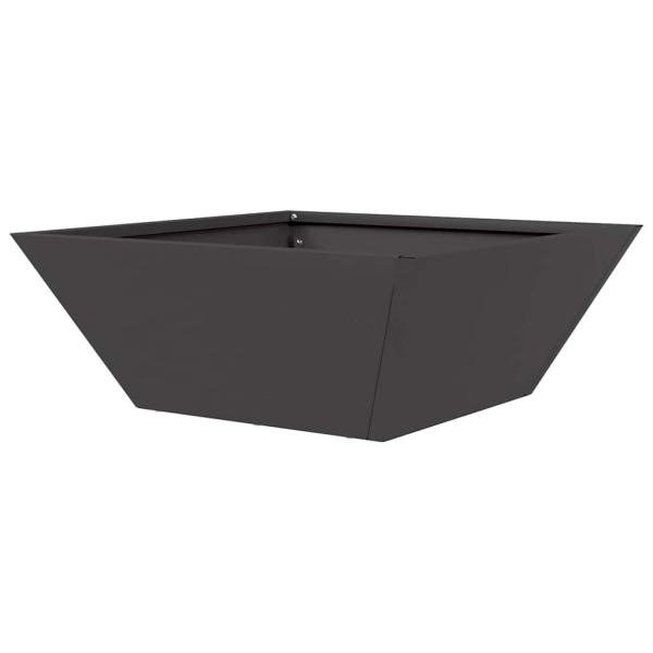 Metallpflanzgefäß Schwarz Metall 40 x 40 x 15 cm Pflanzgefäße