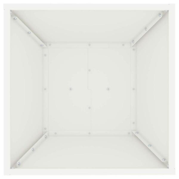 Kegelförmiger Pflanzenständer Weiß Kunststoff Groß