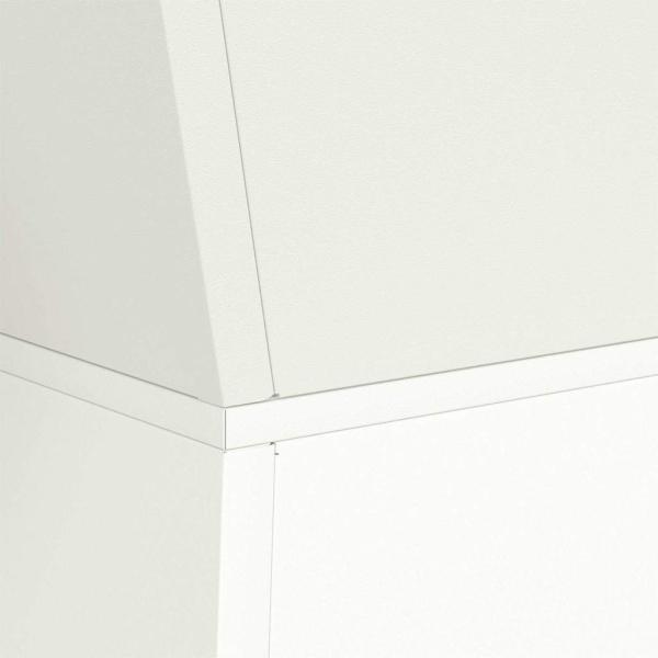 Kegelförmiger Pflanzenständer Weiß Kunststoff Groß