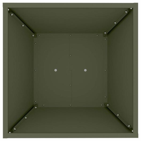 Pflanzenständer Olivgrün Metall 40 x 40 x 101 cm Pflanzen