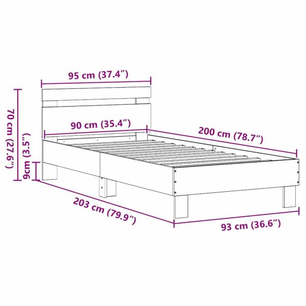Altes Holz Einzelbett Massivholz Einzel Langlebig Rustikal