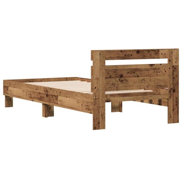 Altes Holz Einzelbett Massivholz Einzel Langlebig Rustikal