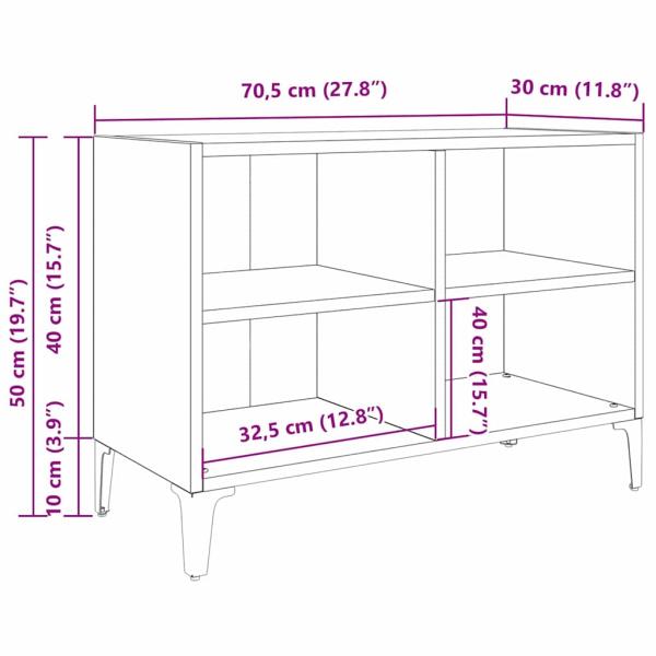Rustikale Unterhaltungseinheit Altes Holz Spanplatte Mittel