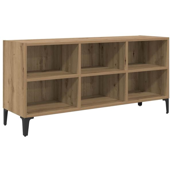 TV Stand Artisan Eiche Verleimtes Holz, Metall Mittel TV Stand