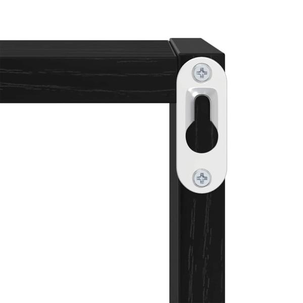 Wandregale Schwarz-Eiche MDF 26 x 15 x 26 cm Wandregale