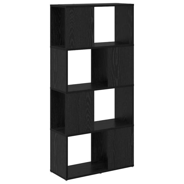 Regal Schwarze Eiche Holzwerkstoff 60 x 24 x 124 cm