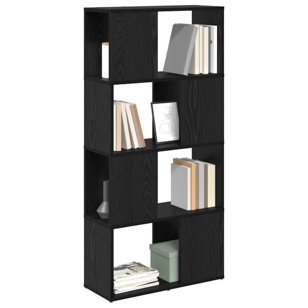 Regal Schwarze Eiche Holzwerkstoff 60 x 24 x 124 cm