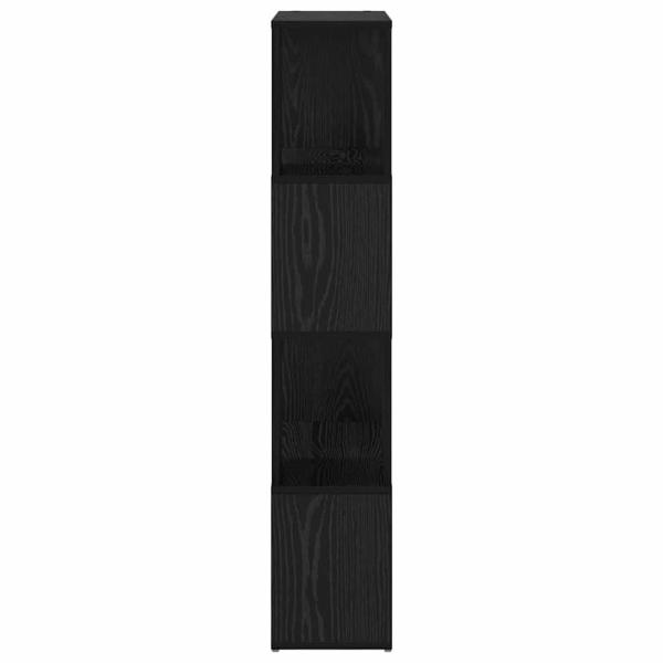 Regal Schwarze Eiche Holzwerkstoff 60 x 24 x 124 cm