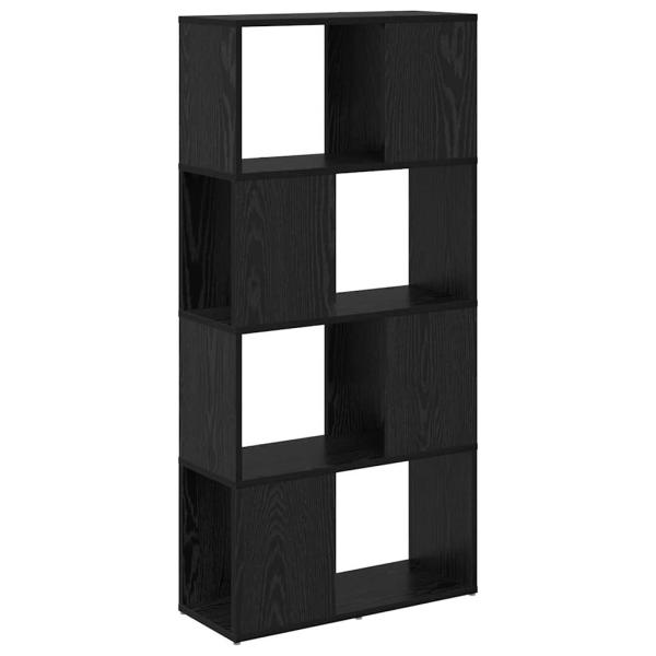 Regal Schwarze Eiche Holzwerkstoff 60 x 24 x 124 cm