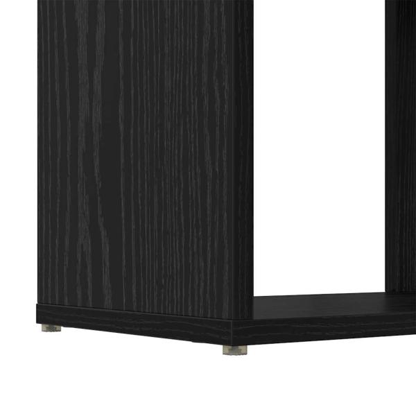 Regal Schwarze Eiche Holzwerkstoff 60 x 24 x 124 cm